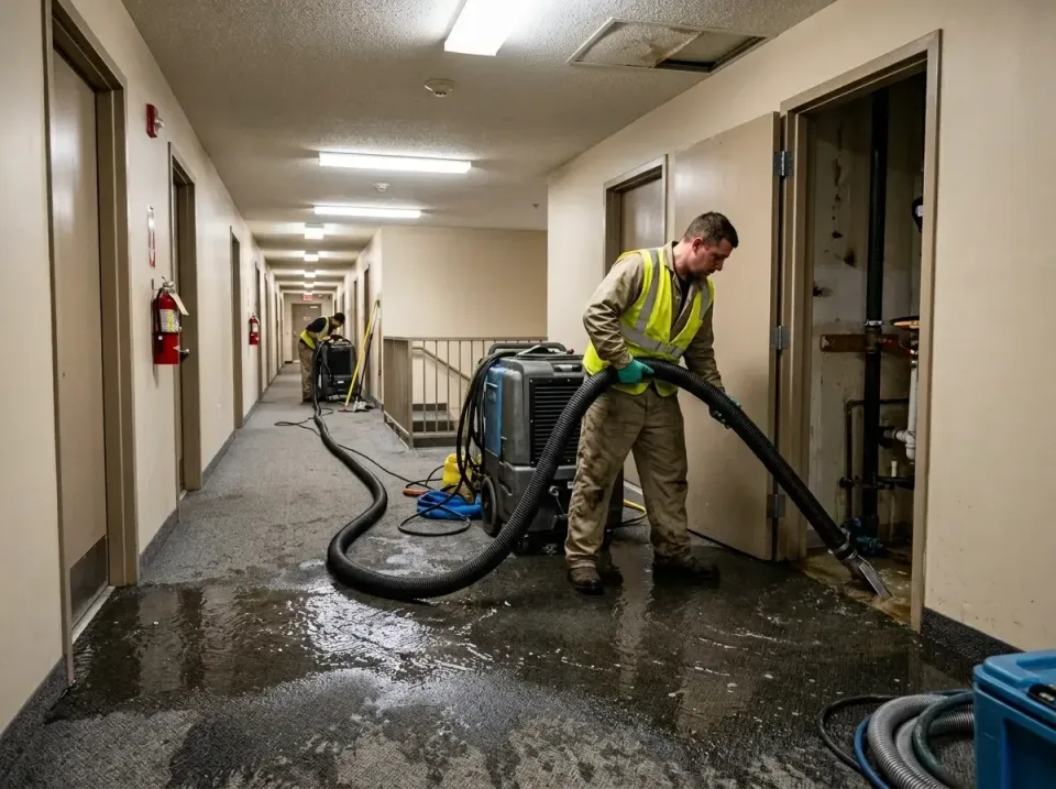 multi-unit-apartment-hallway-f-005 — frequently asked questions, Emergency Burst Pipe Water Extraction & Removal in Winter H…
